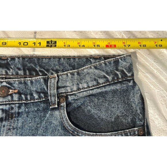 Levis 550 Mens Dark Wash Loose Fit Straight Size 36/32 Y2K Dad Jeans Work Pants - Picture 14 of 15